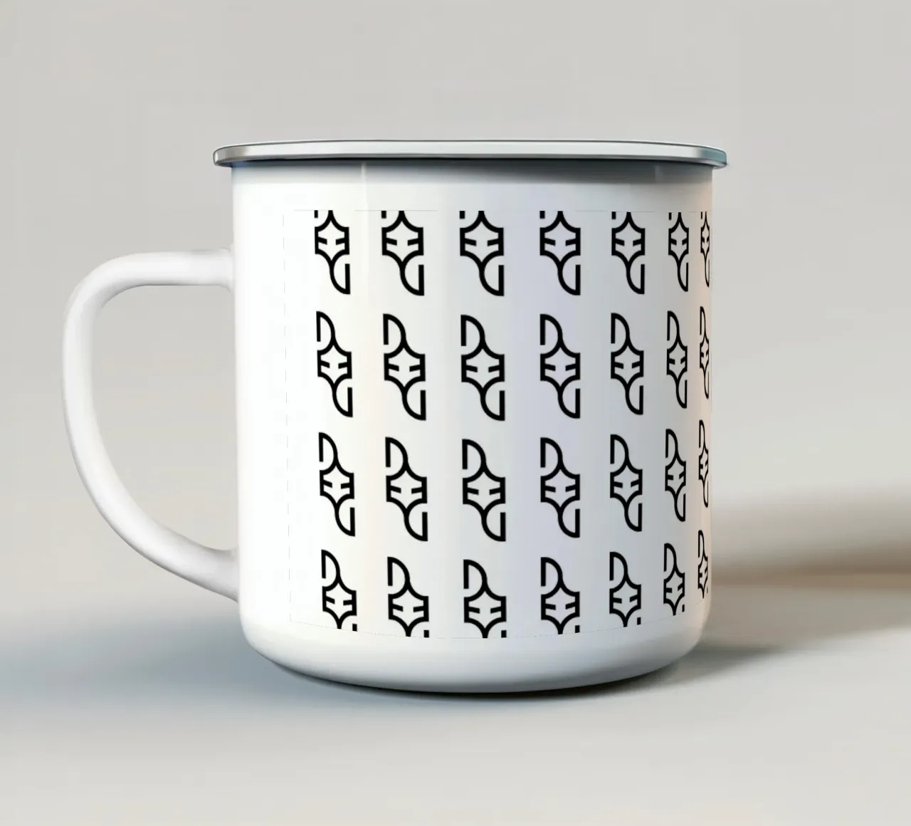 SEAHORSE DEPLETION** tazza in smalto da Grey Aaren