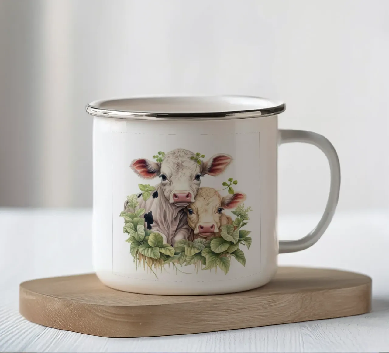 Mucche da latte tazza in smalto da Happy Littles