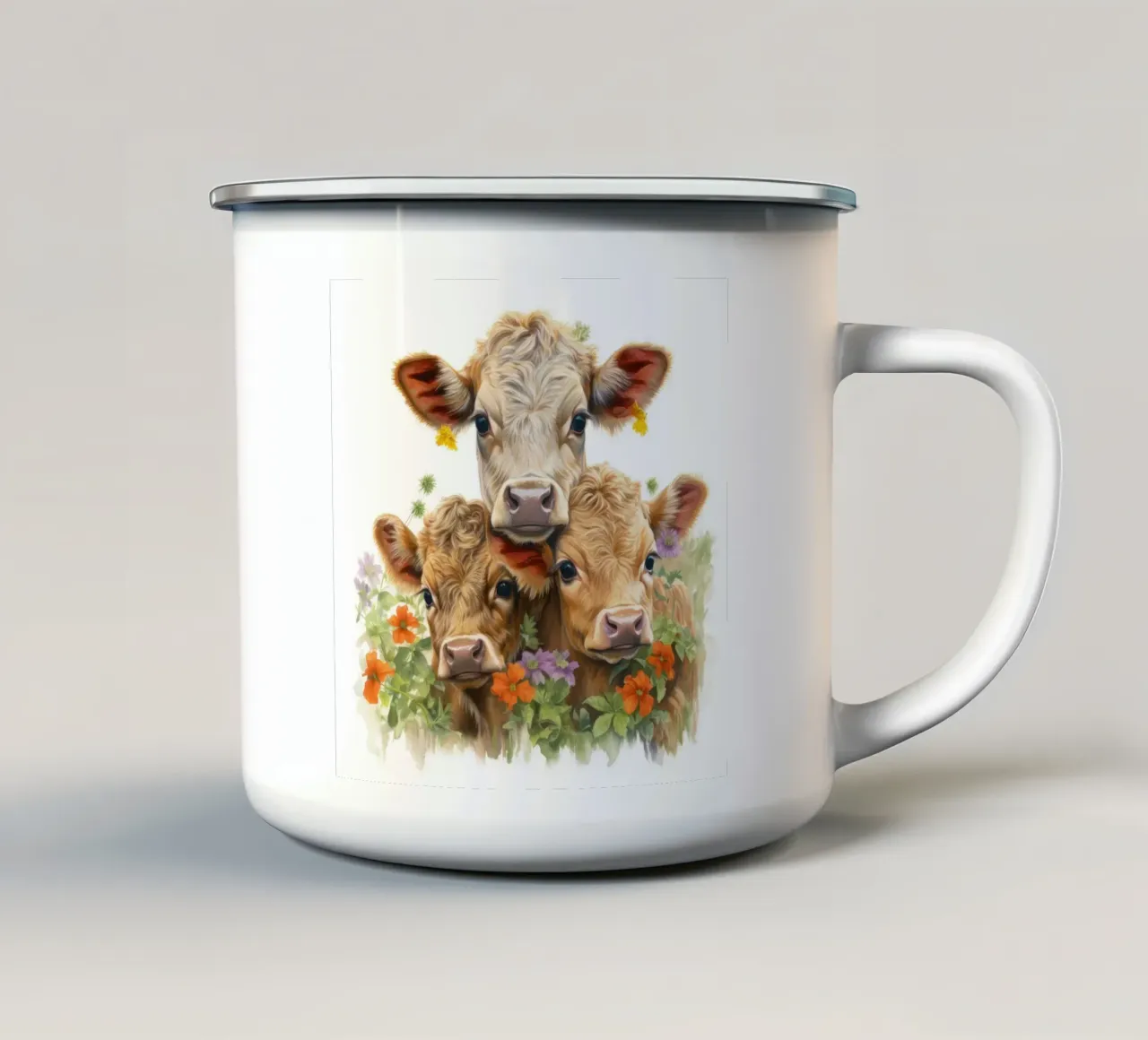 Mucche da latte tazza in smalto da Happy Littles