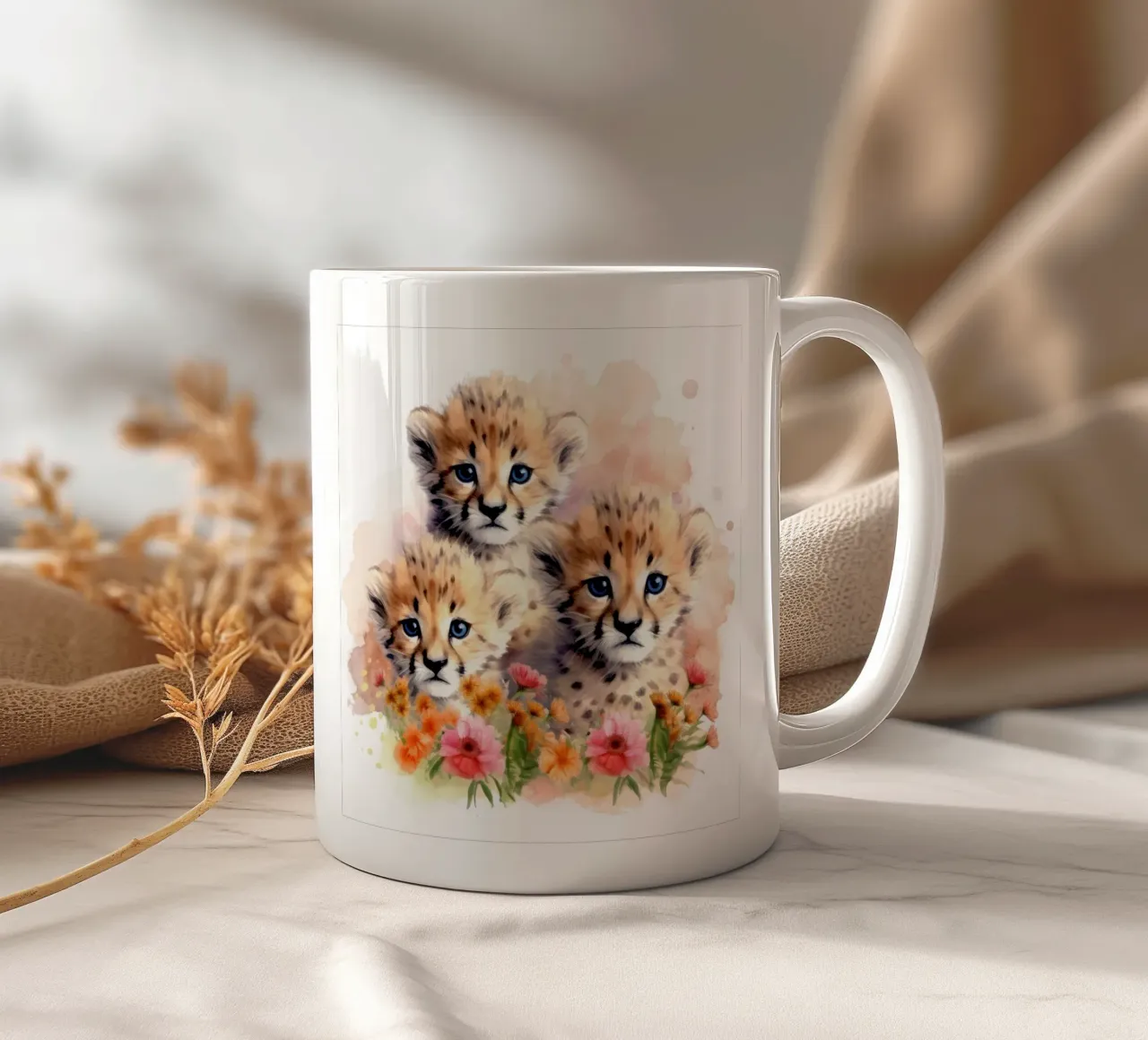 Piccoli ghepardi tazza in ceramica da Happy Littles