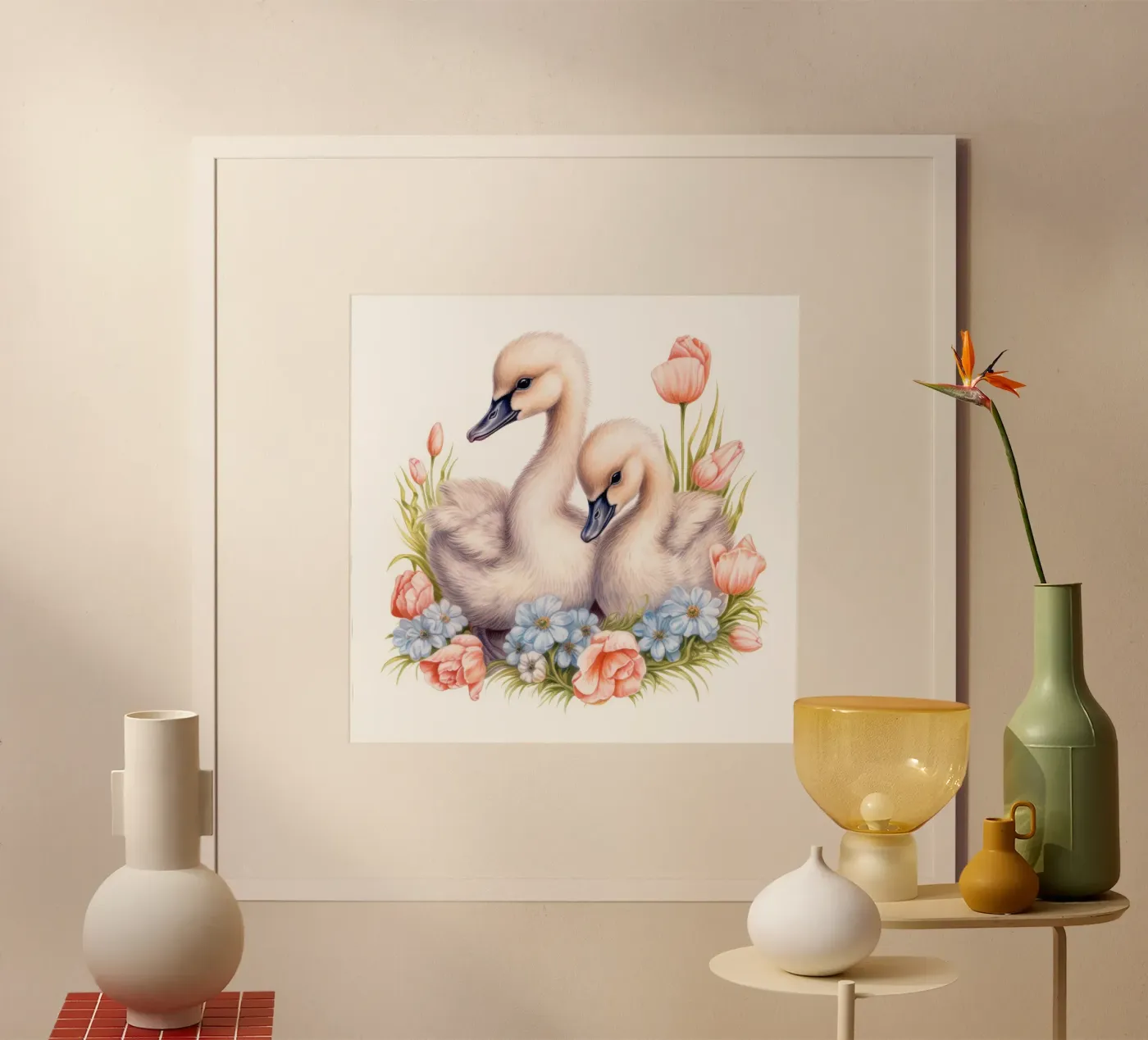 Baby Swans poster da Happy Littles