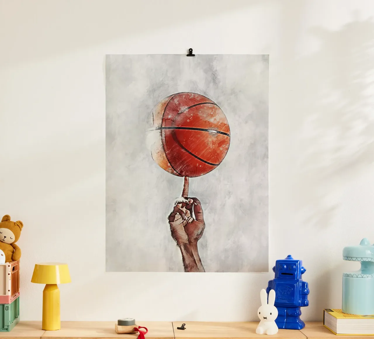 Pallacanestro - palla 2 carta hahnemühle da Mateo