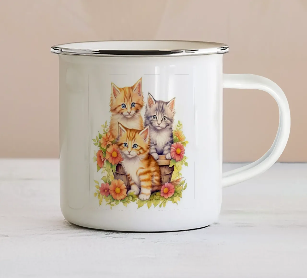 Gattini tazza in smalto da Happy Littles