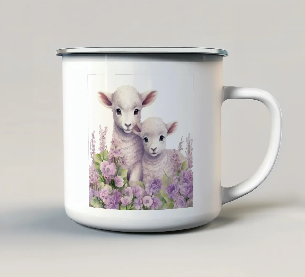 Agnellini tazza in smalto da Happy Littles