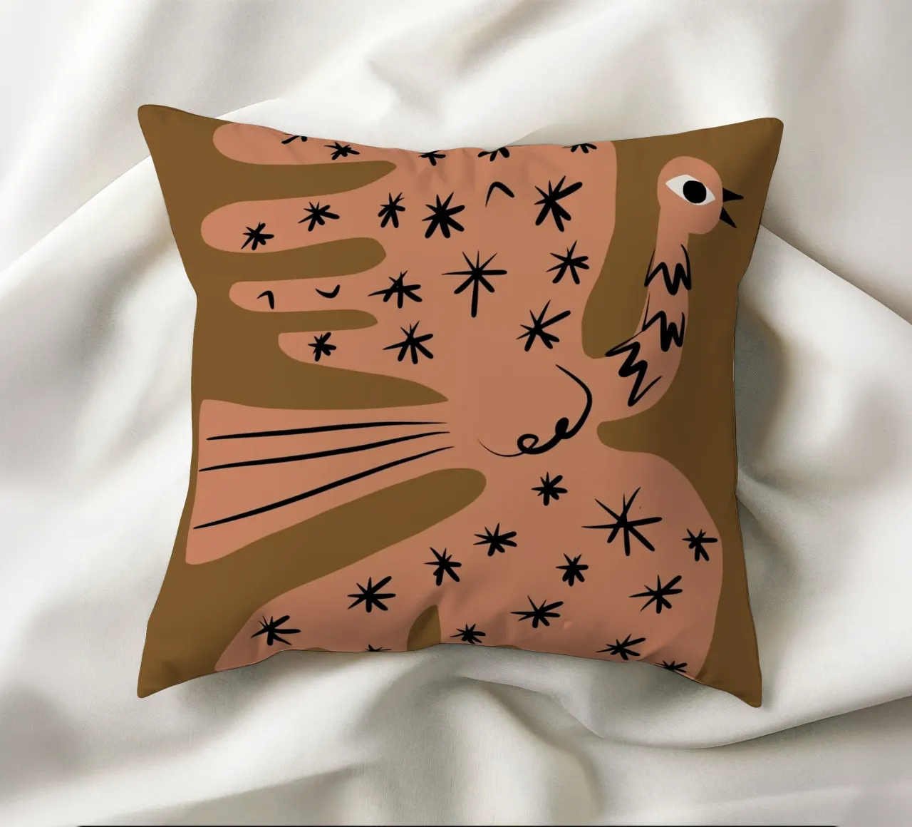 Uccello eclettico cuscino da Little Dean