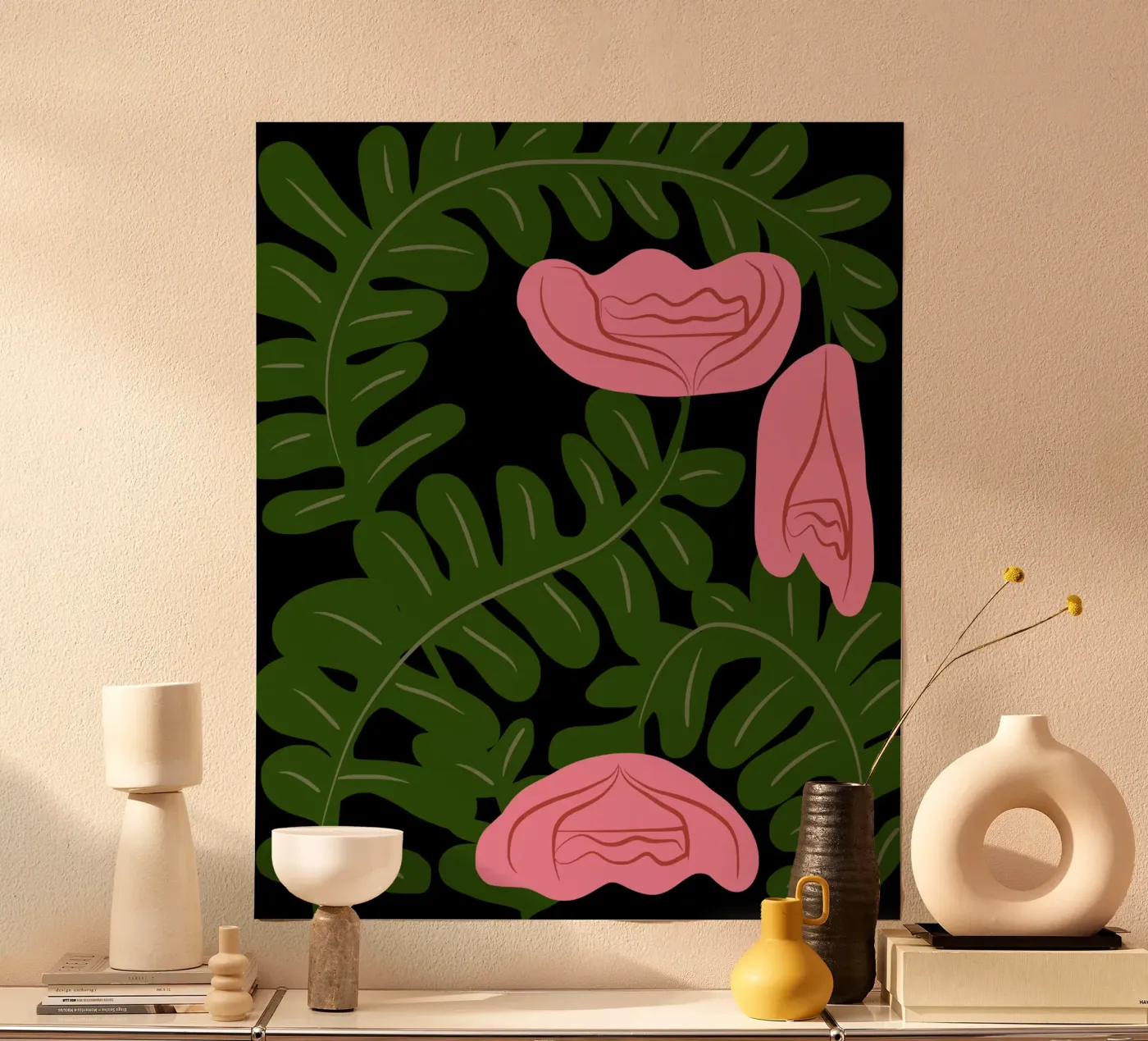 Rose bed poster van Little Dean