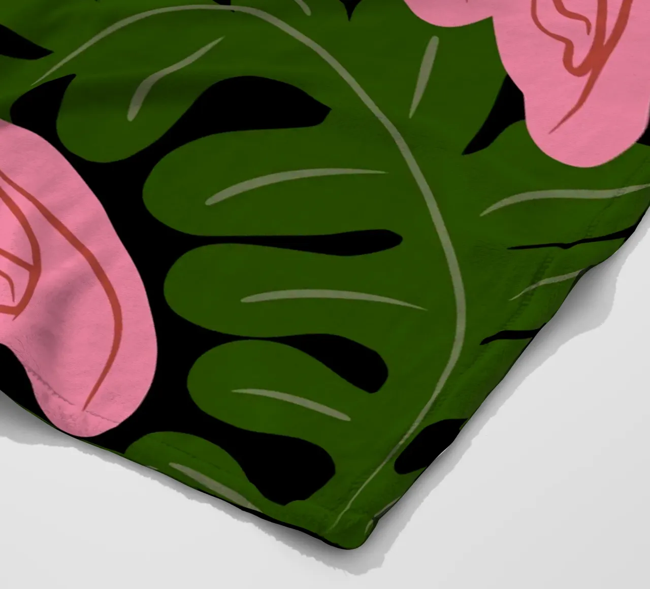 Rozenbed fleecedeken van Little Dean