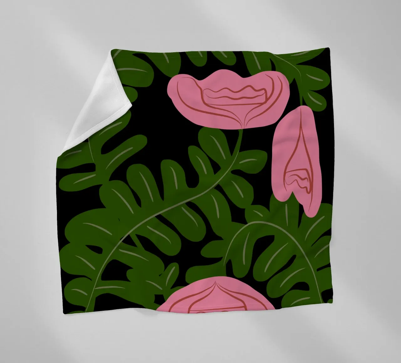 Rozenbed fleecedeken van Little Dean