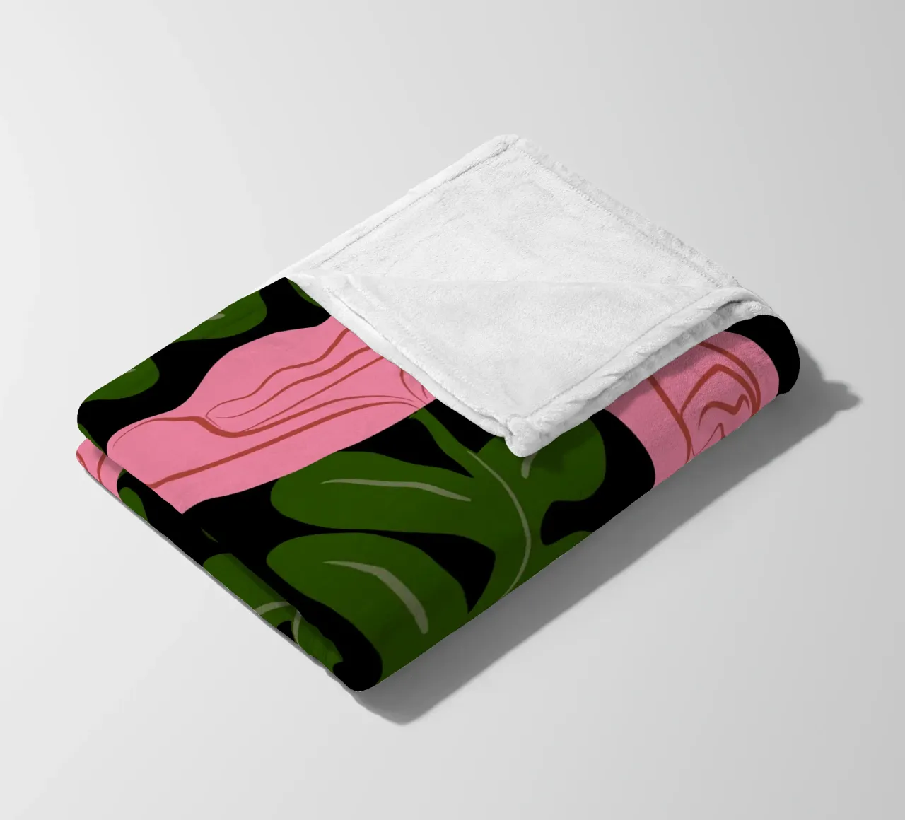 Rozenbed fleecedeken van Little Dean