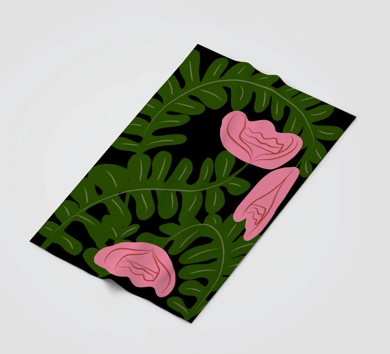 Rozenbed fleecedeken van Little Dean