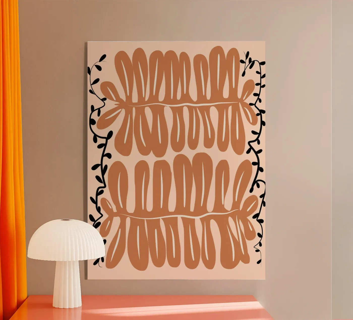 Gedroogd zeewier acryl van Little Dean