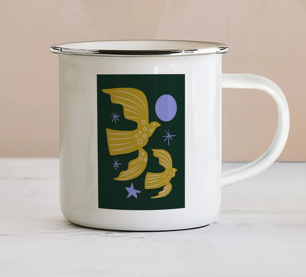 Volo notturno tazza in smalto da Little Dean