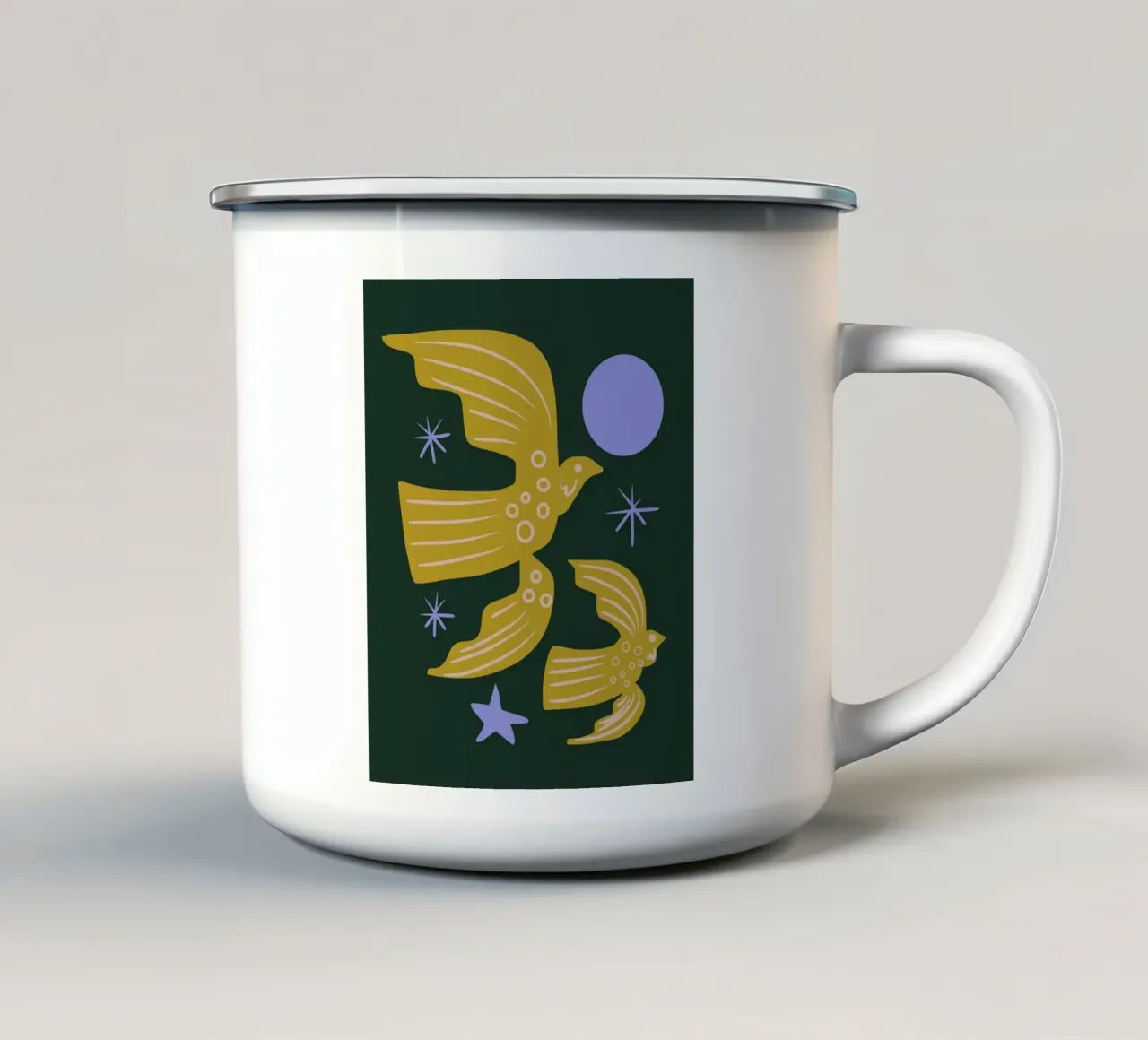Volo notturno tazza in smalto da Little Dean