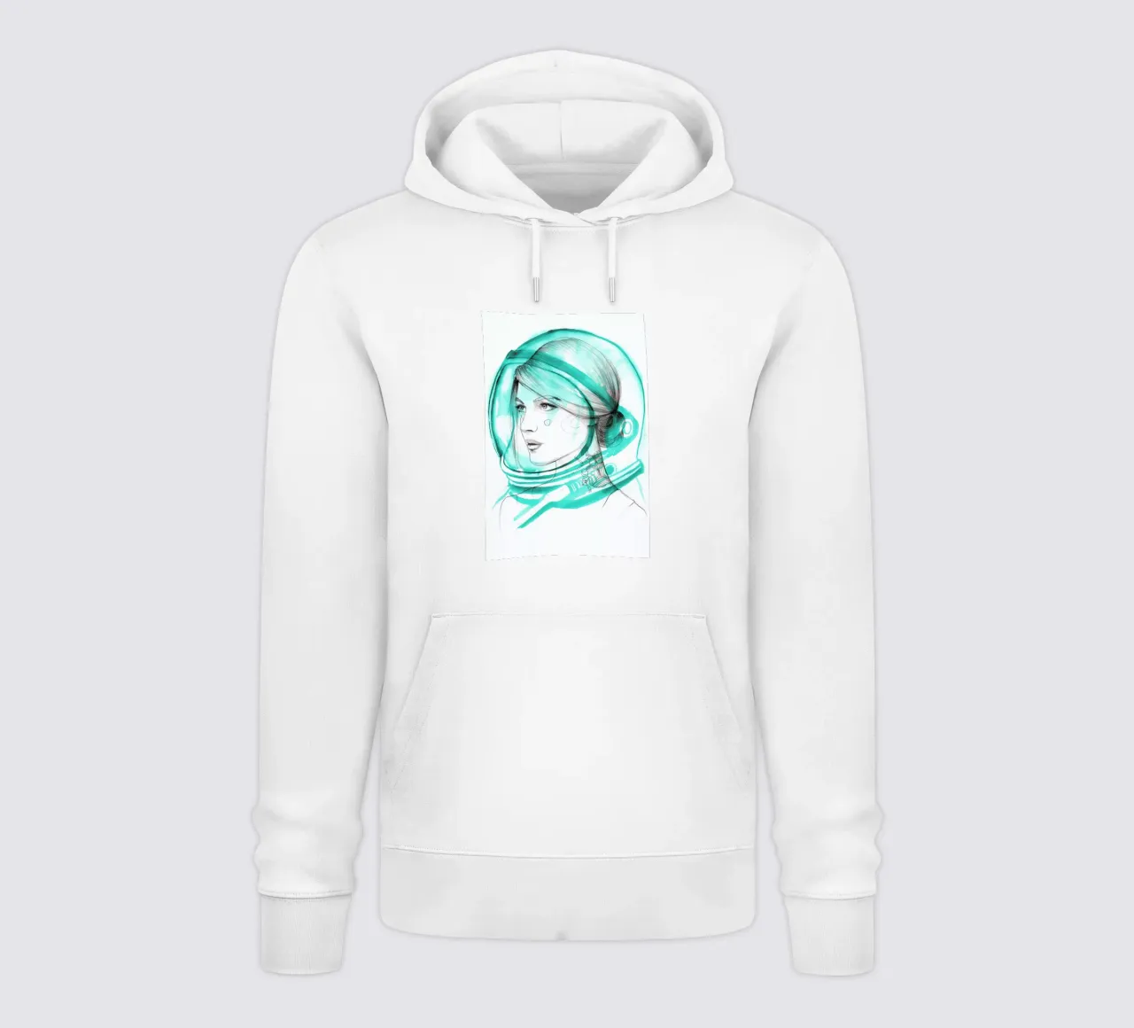 Astronaut felpa con cappuccio da Ina Stanimirova