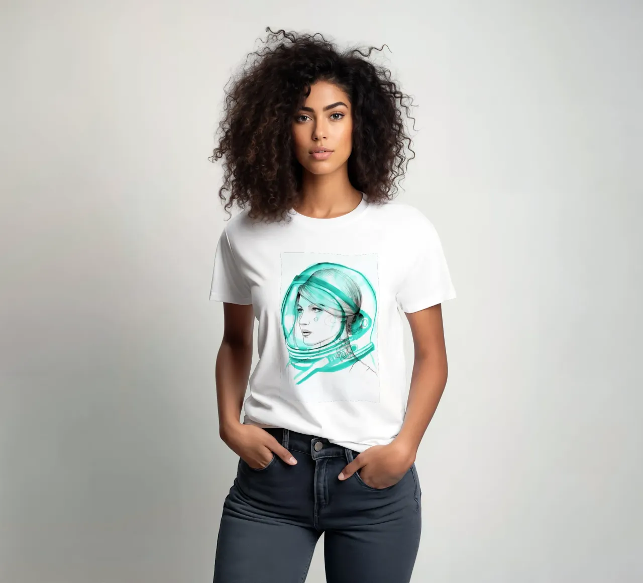 Astronaut t-shirt da Ina Stanimirova