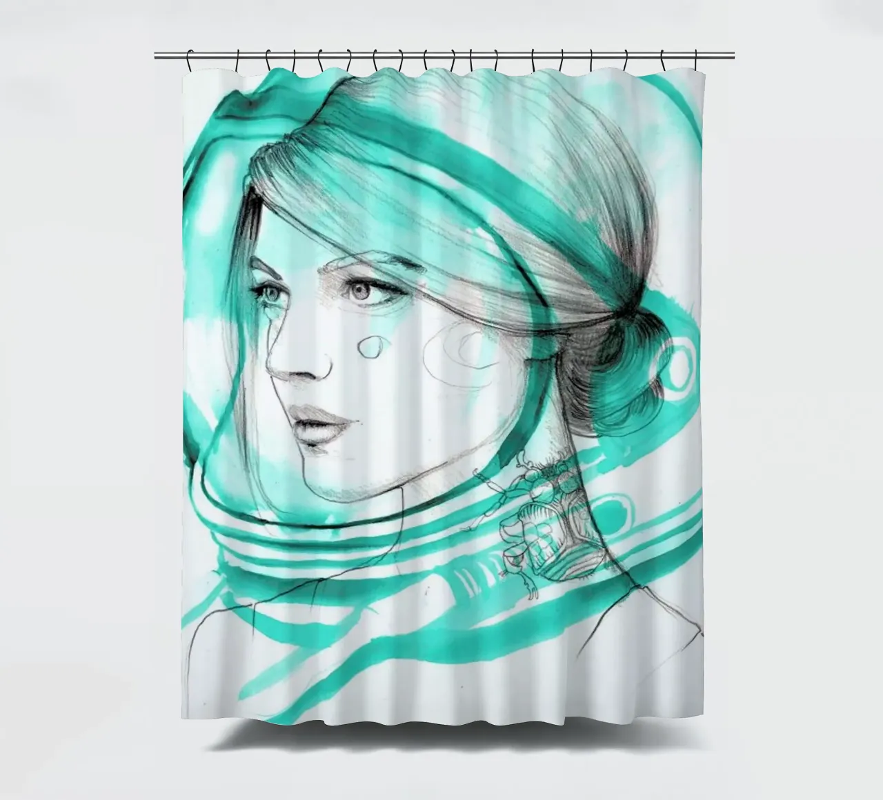 Astronaut tenda da doccia da Ina Stanimirova