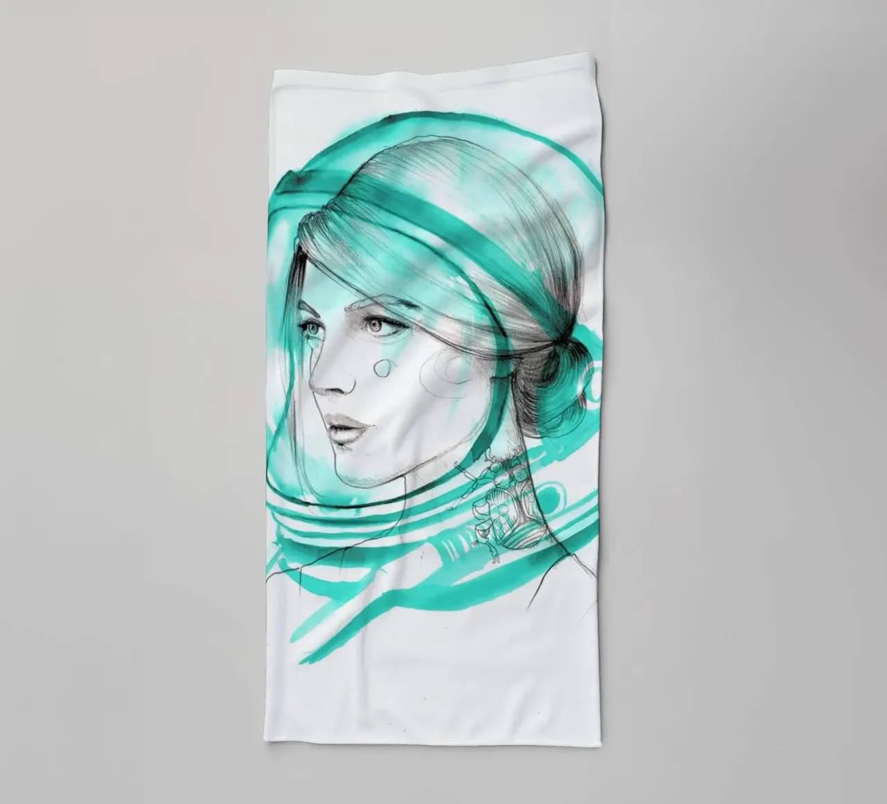 Astronaut asciugamano da bagno da Ina Stanimirova