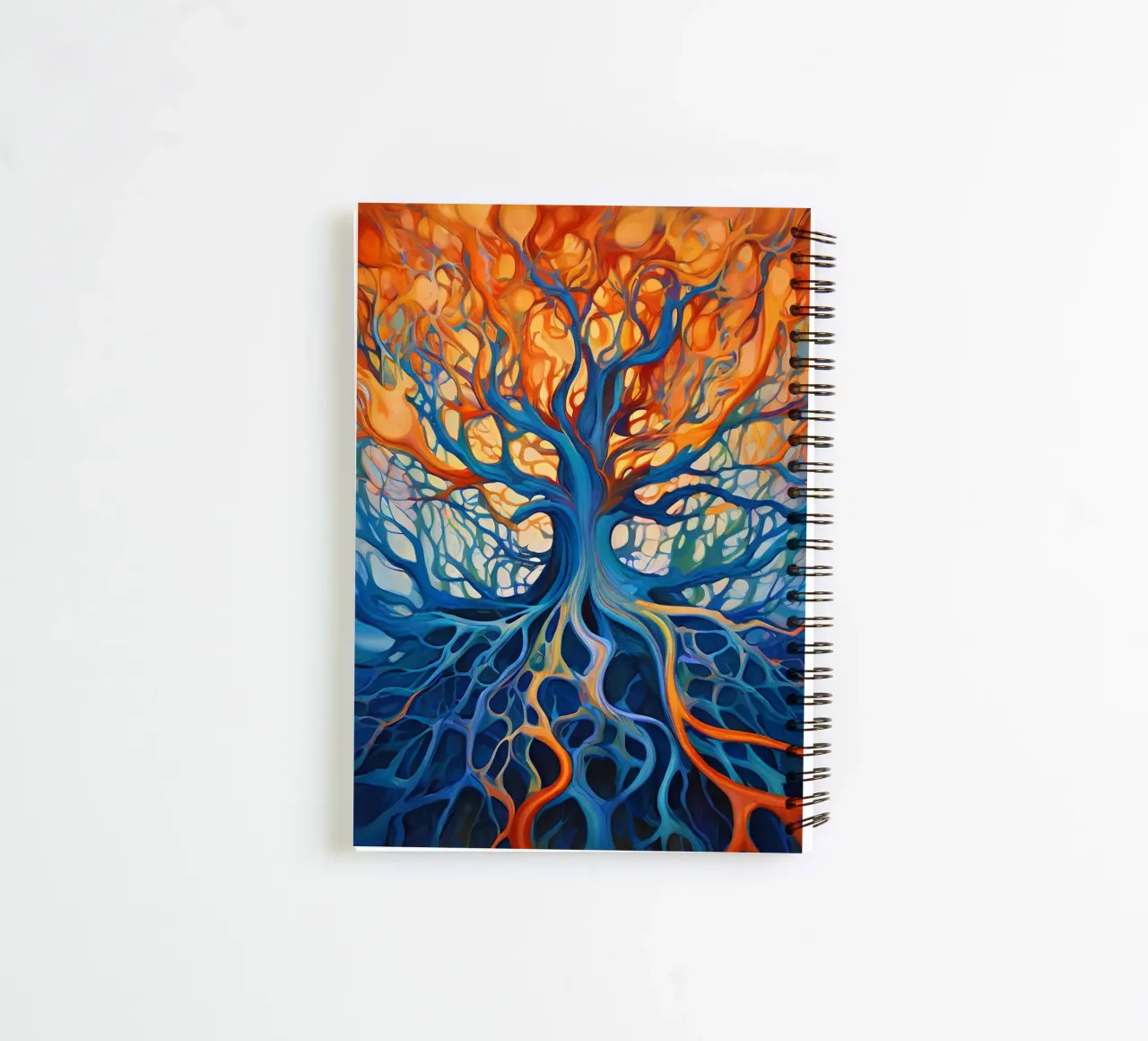 Bloemen Wandtapijt notitieboek met spiraal van Artistic-shop