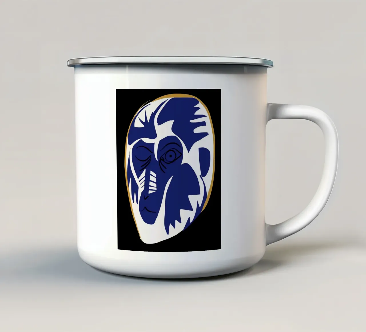 Babbuino tazza in smalto da Little Dean