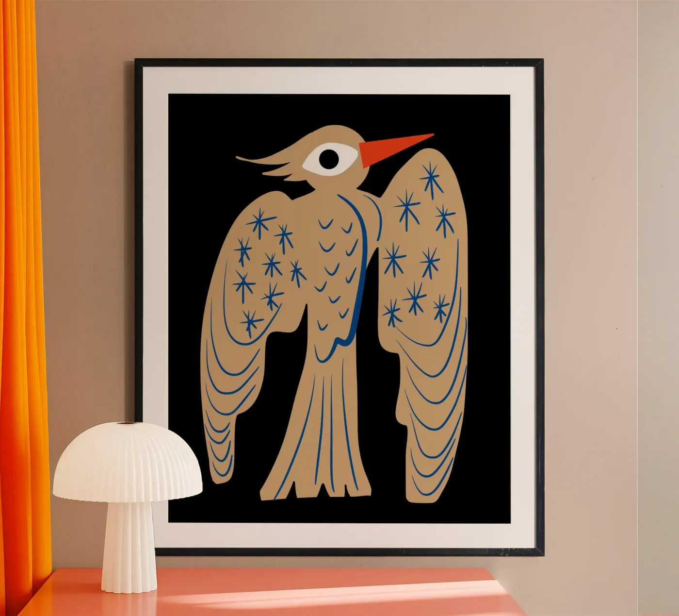Woodpecker poster van Little Dean