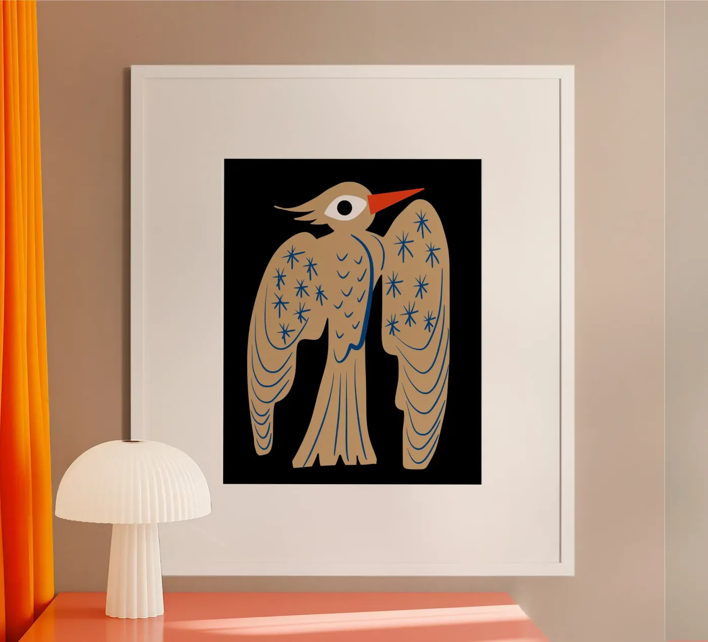 Woodpecker poster van Little Dean