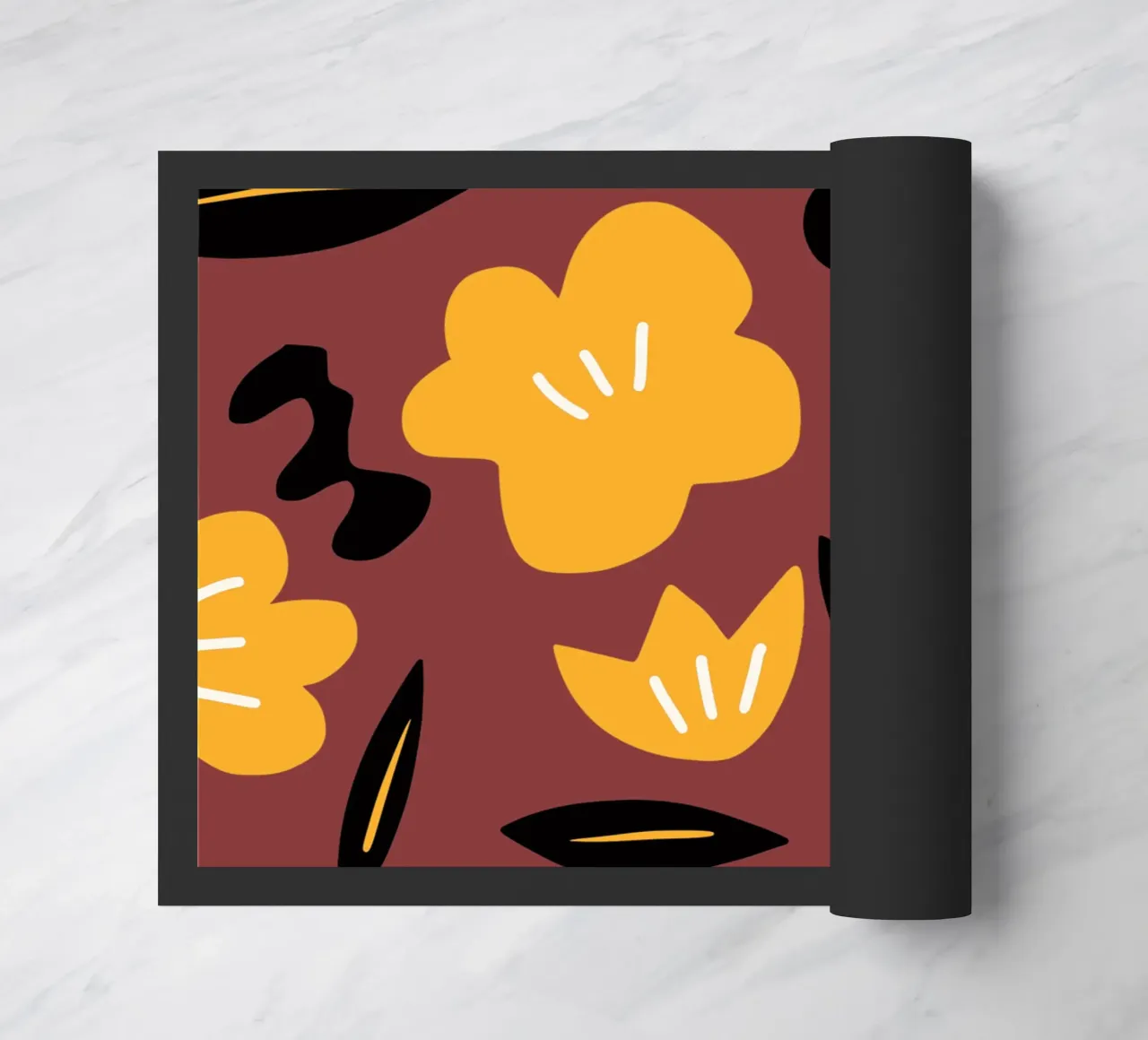 Fall petal doormat by Little Dean