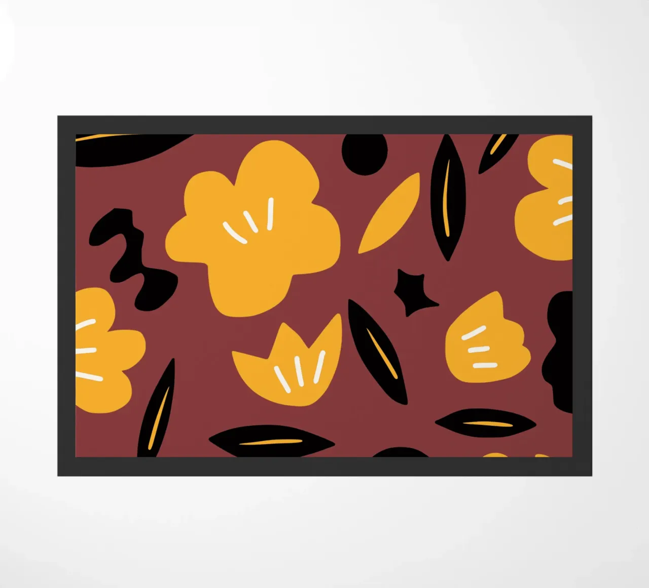 Fall petal doormat by Little Dean