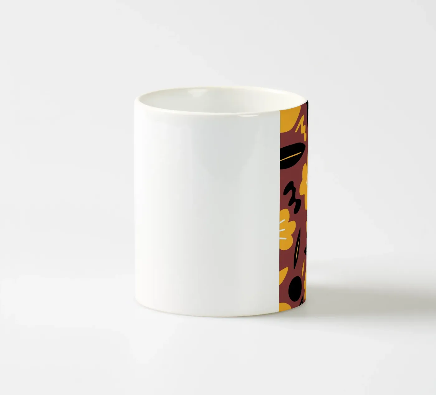 Fall petal ceramic mug by Little Dean