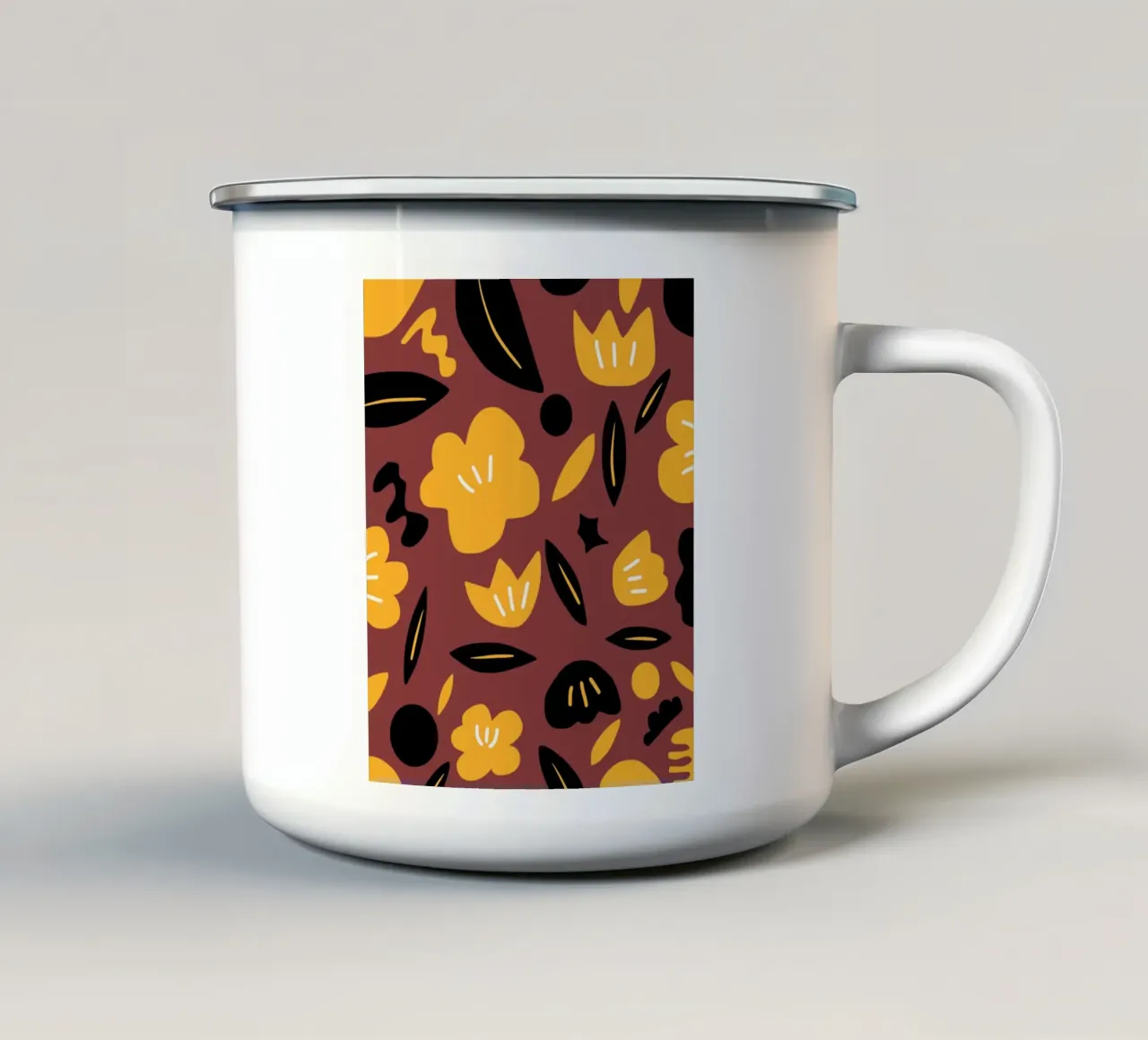 Petalo d'autunno tazza in smalto da Little Dean