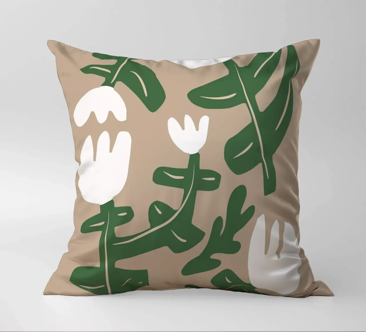 Composizione di fiori bianchi cuscino da Little Dean
