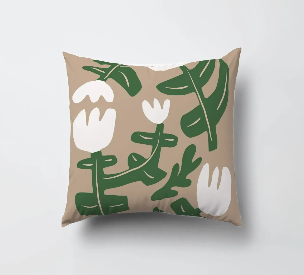 Composizione di fiori bianchi cuscino da Little Dean