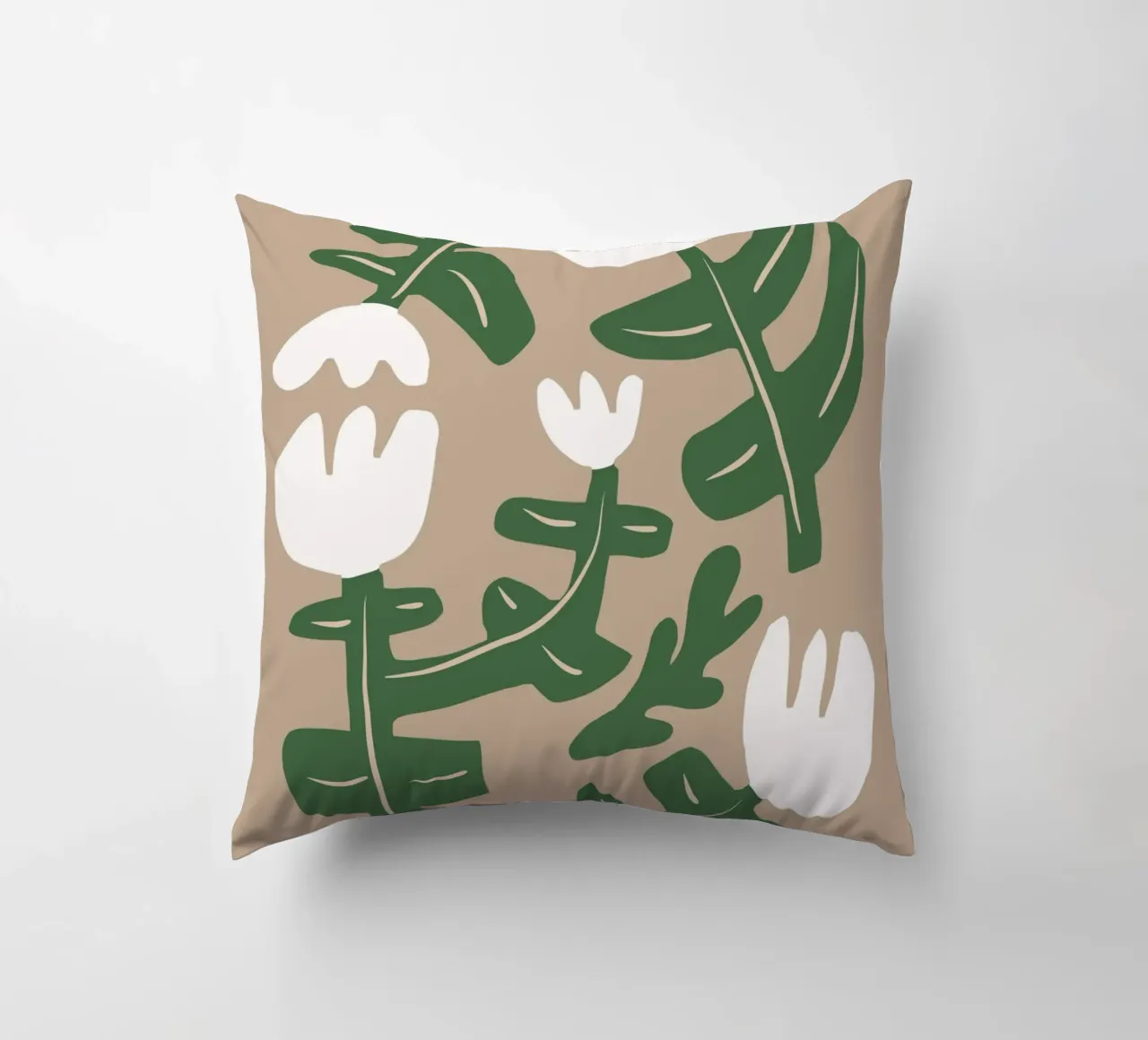 Composizione di fiori bianchi cuscino da Little Dean