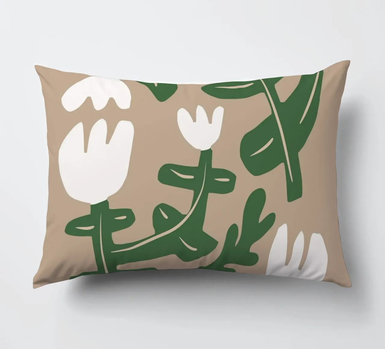 Composizione di fiori bianchi cuscino da Little Dean