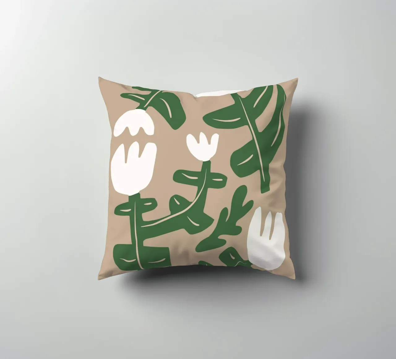 Composizione di fiori bianchi cuscino da Little Dean