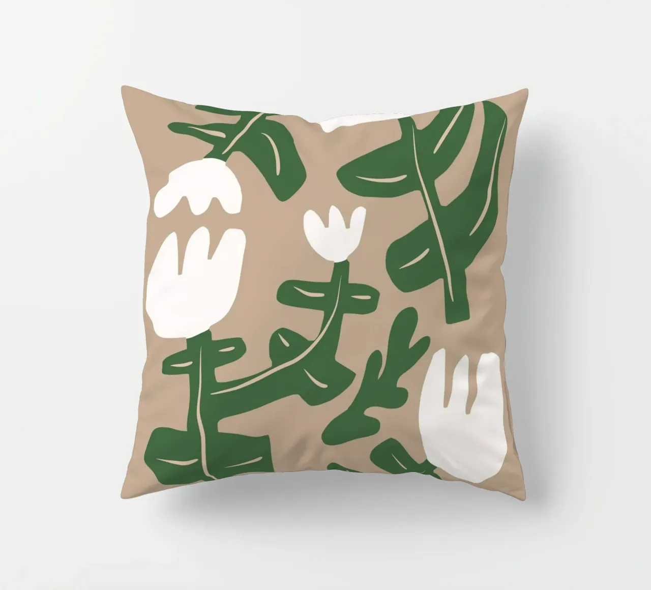 Composizione di fiori bianchi cuscino da Little Dean