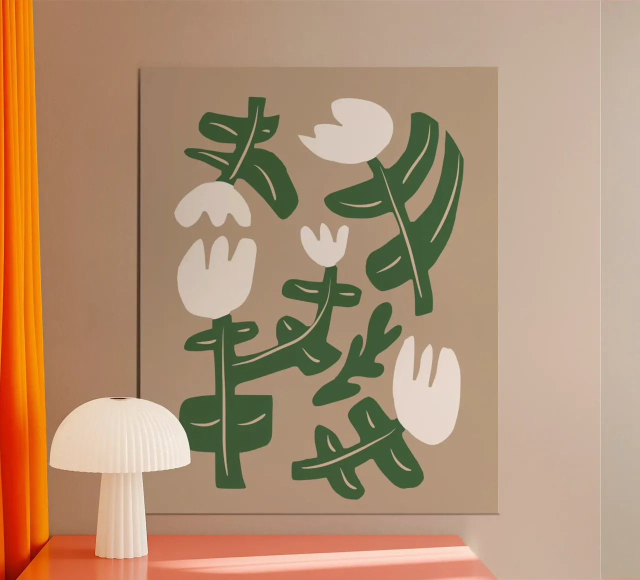 Composizione di fiori bianchi carta hahnemühle da Little Dean