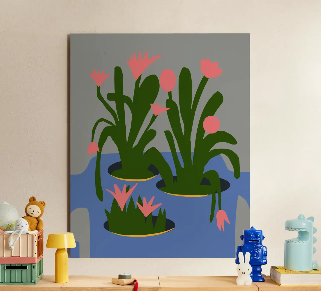 Piante in vaso 03 alluminio dibond da Little Dean