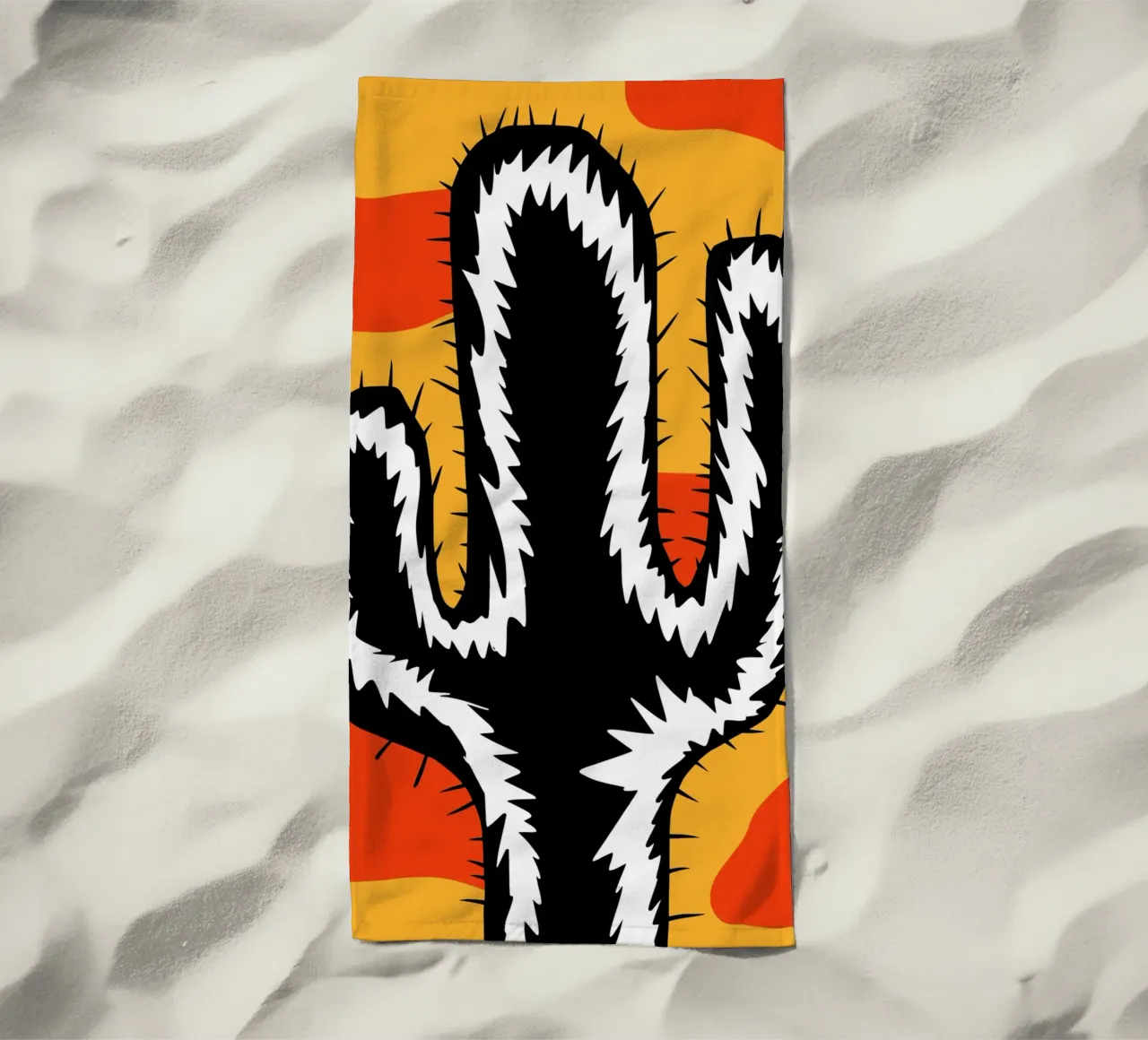 Cactus eclettico telo mare da Little Dean