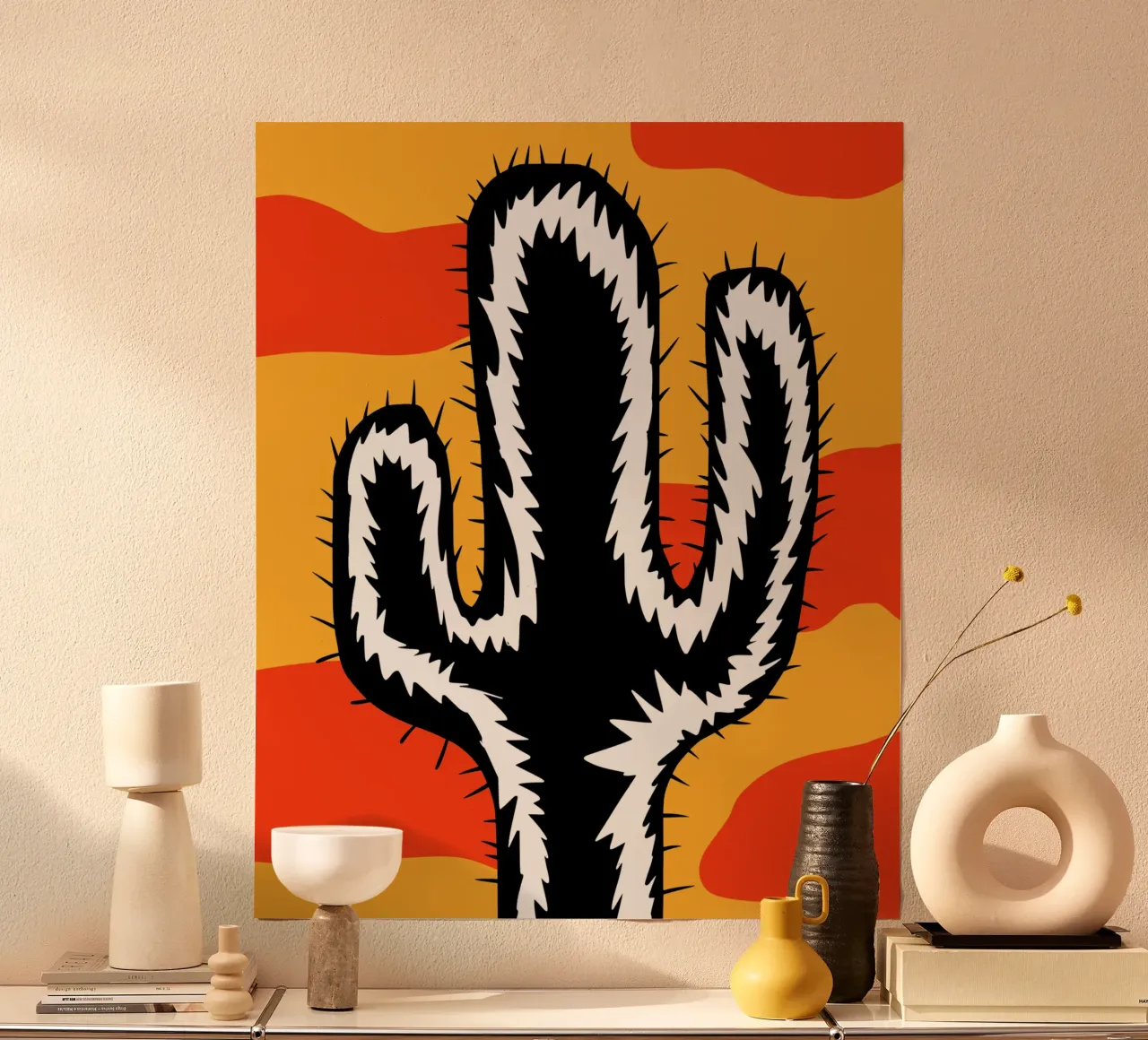 Cactus eclettico carta hahnemühle da Little Dean