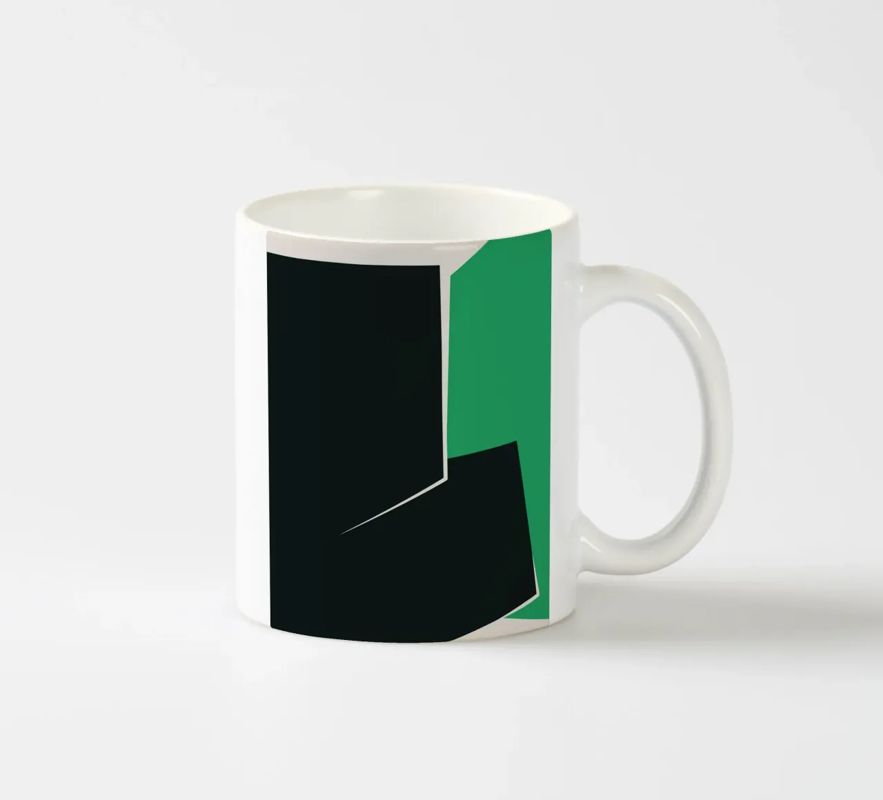 Groot abstract 01 keramische mok van Little Dean