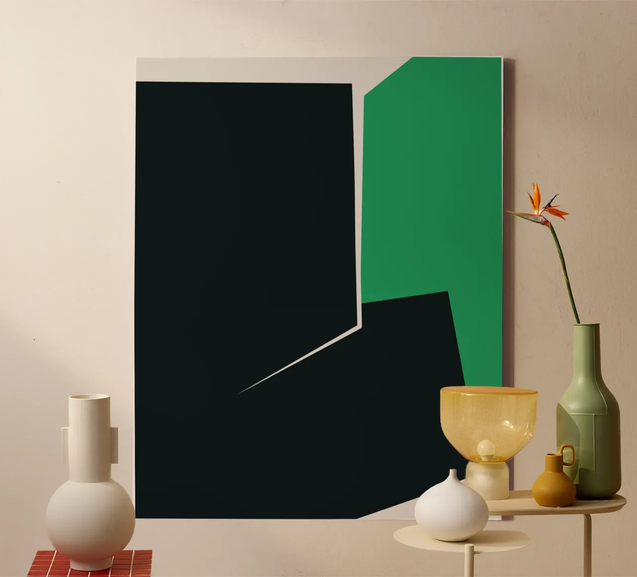 Groot abstract 01 canvas van Little Dean