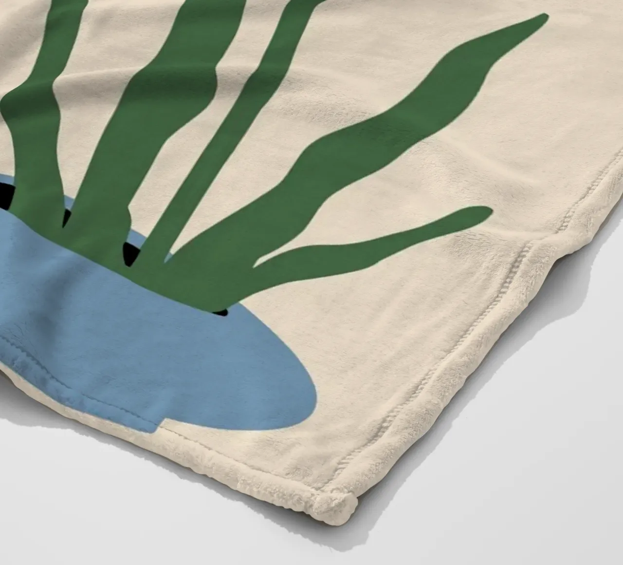 Due piante in vaso coperta in pile da Little Dean