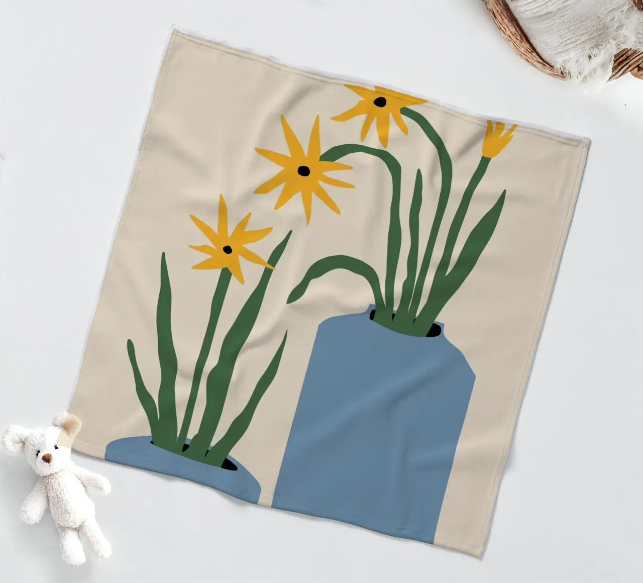 Due piante in vaso coperta in pile da Little Dean