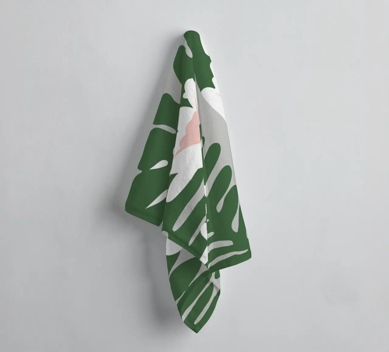 Witte zuivere bloem badhanddoek van Little Dean