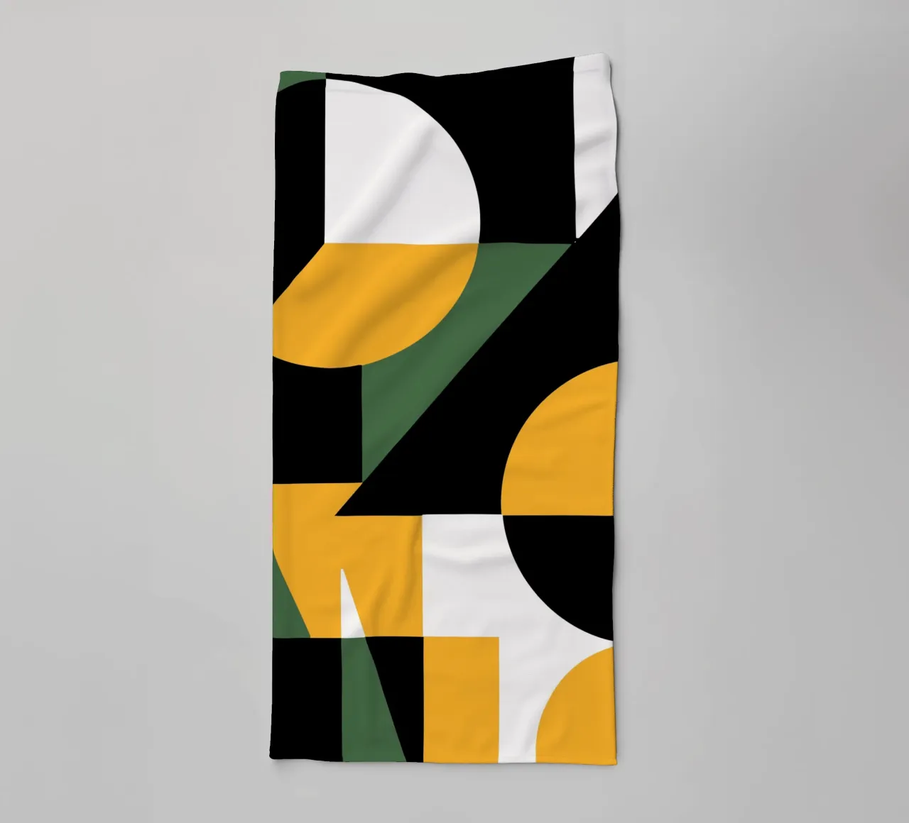 Scandinavian geometry towel by Little Dean