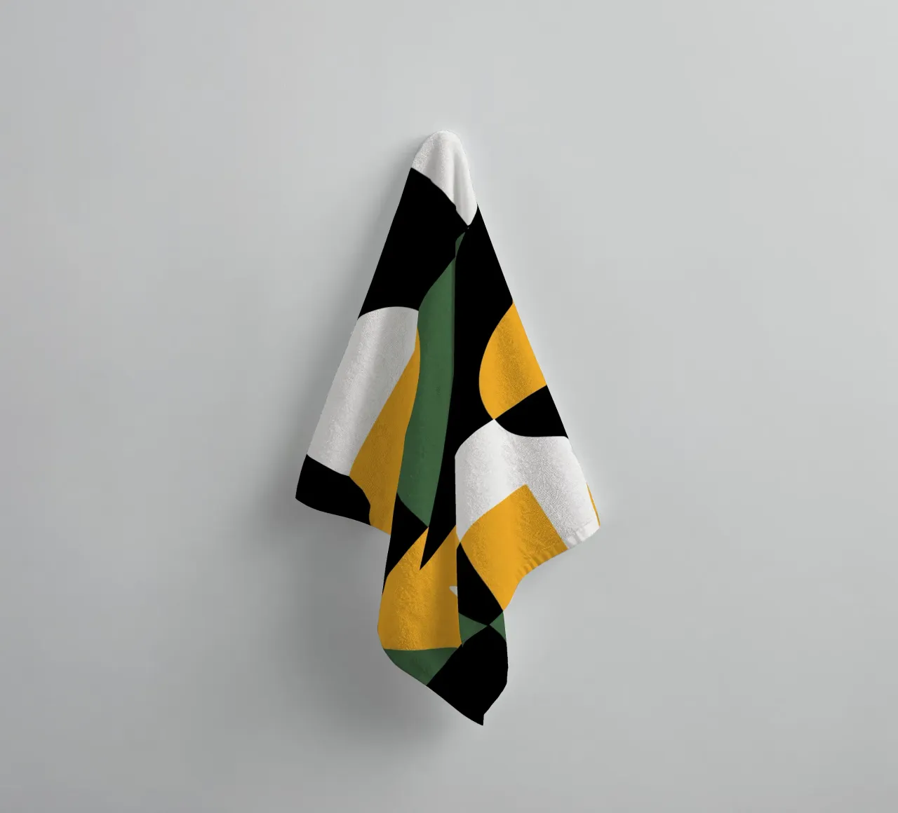 Scandinavian geometry towel by Little Dean