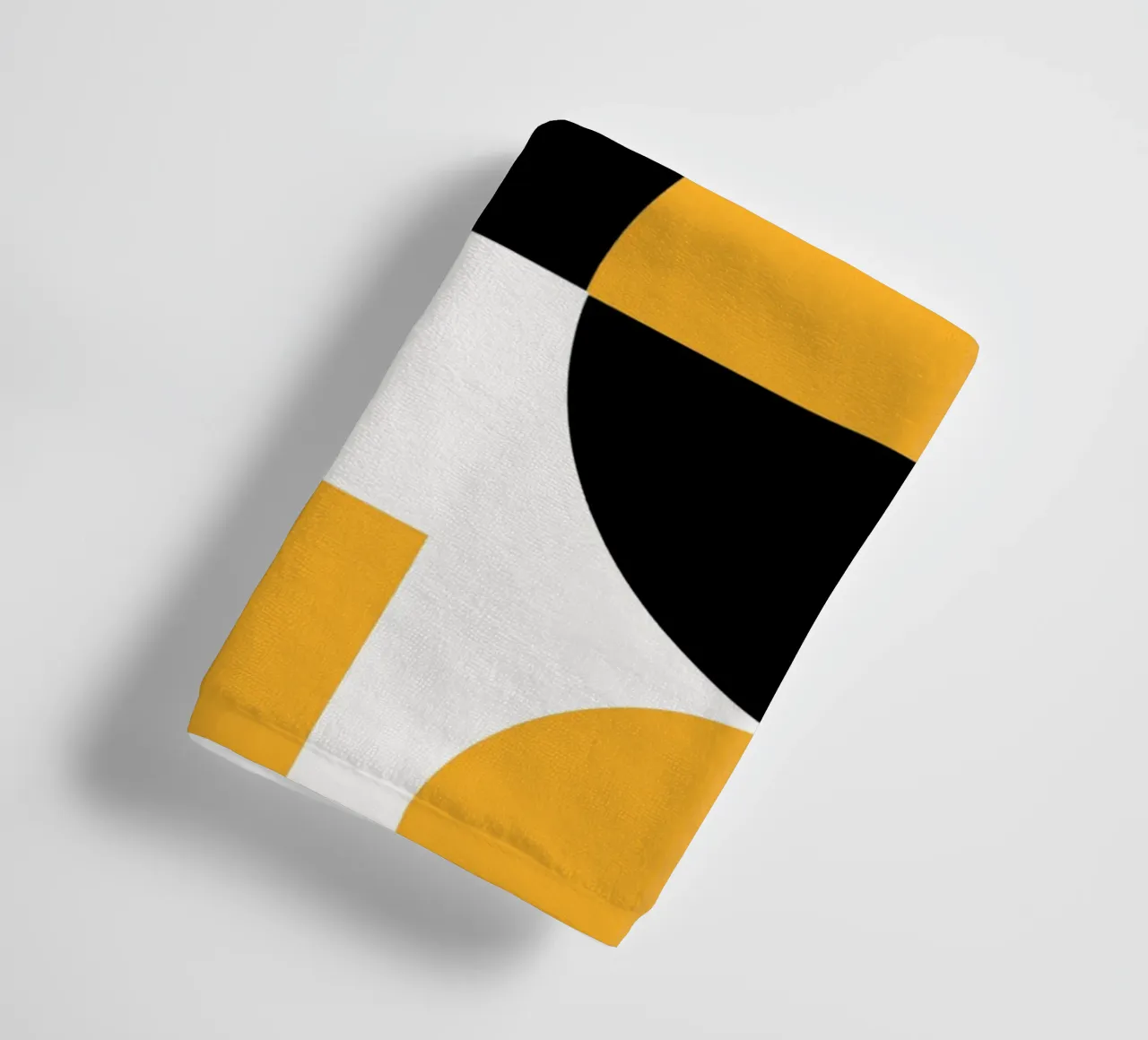 Scandinavian geometry towel by Little Dean