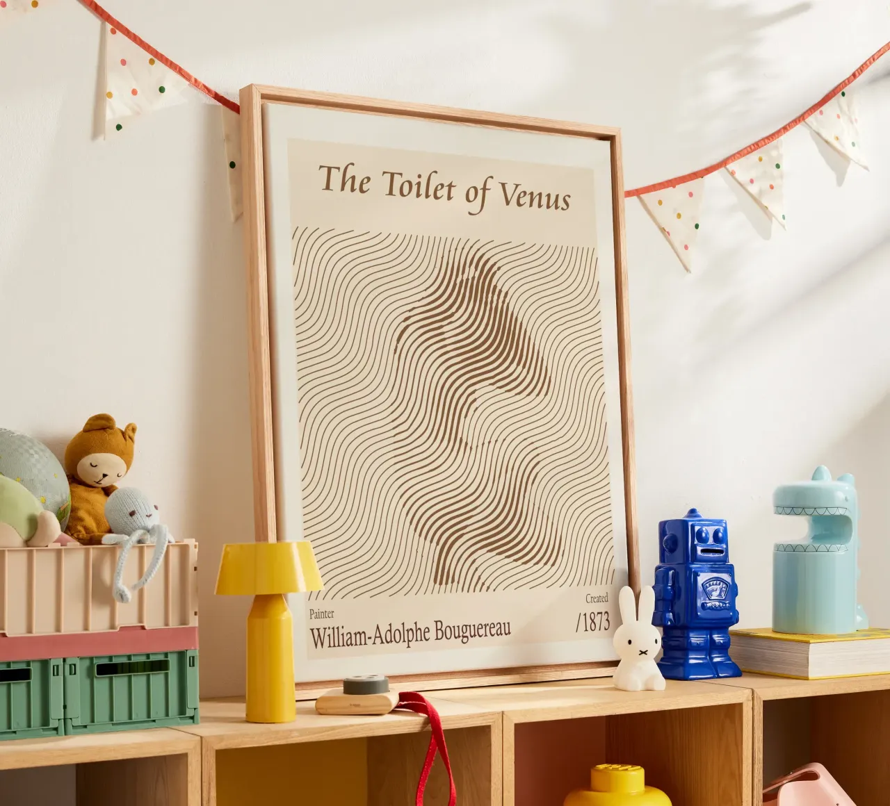The Toilet of Venus – William-Adolphe Bouguereau canvas with Floater frame by Doa Project