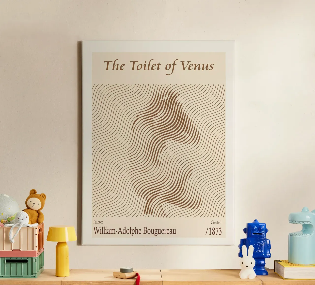 The Toilet of Venus – William-Adolphe Bouguereau canvas with Floater frame by Doa Project