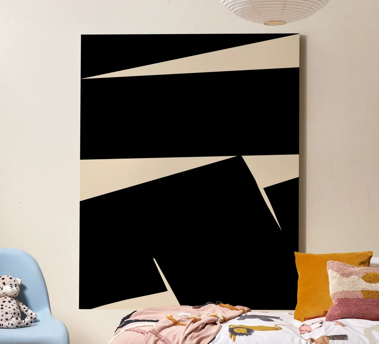 Groot abstract 04 canvas van Little Dean